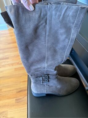 Diba Brown Fabric Jarvis Knee-High Boots